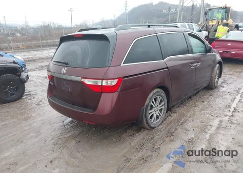 2011 Honda Odyssey Ex-L from USA, damaged, VIN 5FNRL5H60BB075161